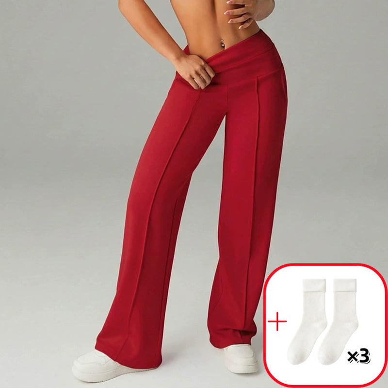 💗50% DI SCONTO💕Pantaloni Casual da Donna a Vita Alta e Gamba Larga