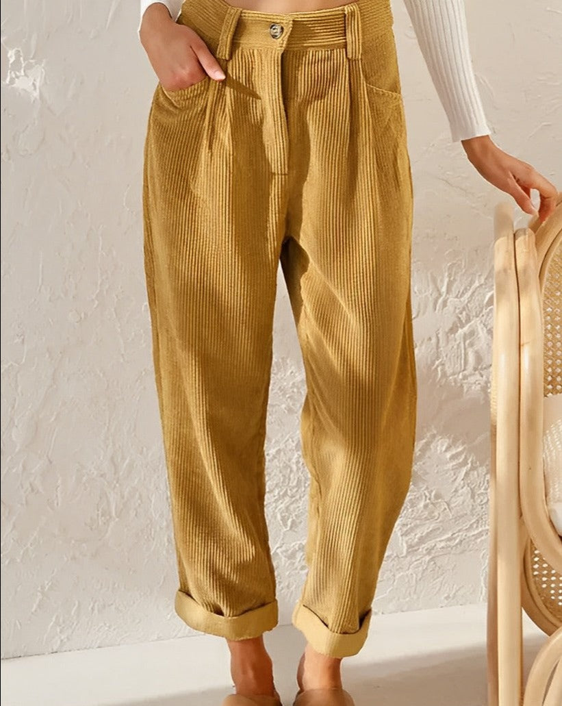 Jennifer | Pantalon élégant en velours côtelé