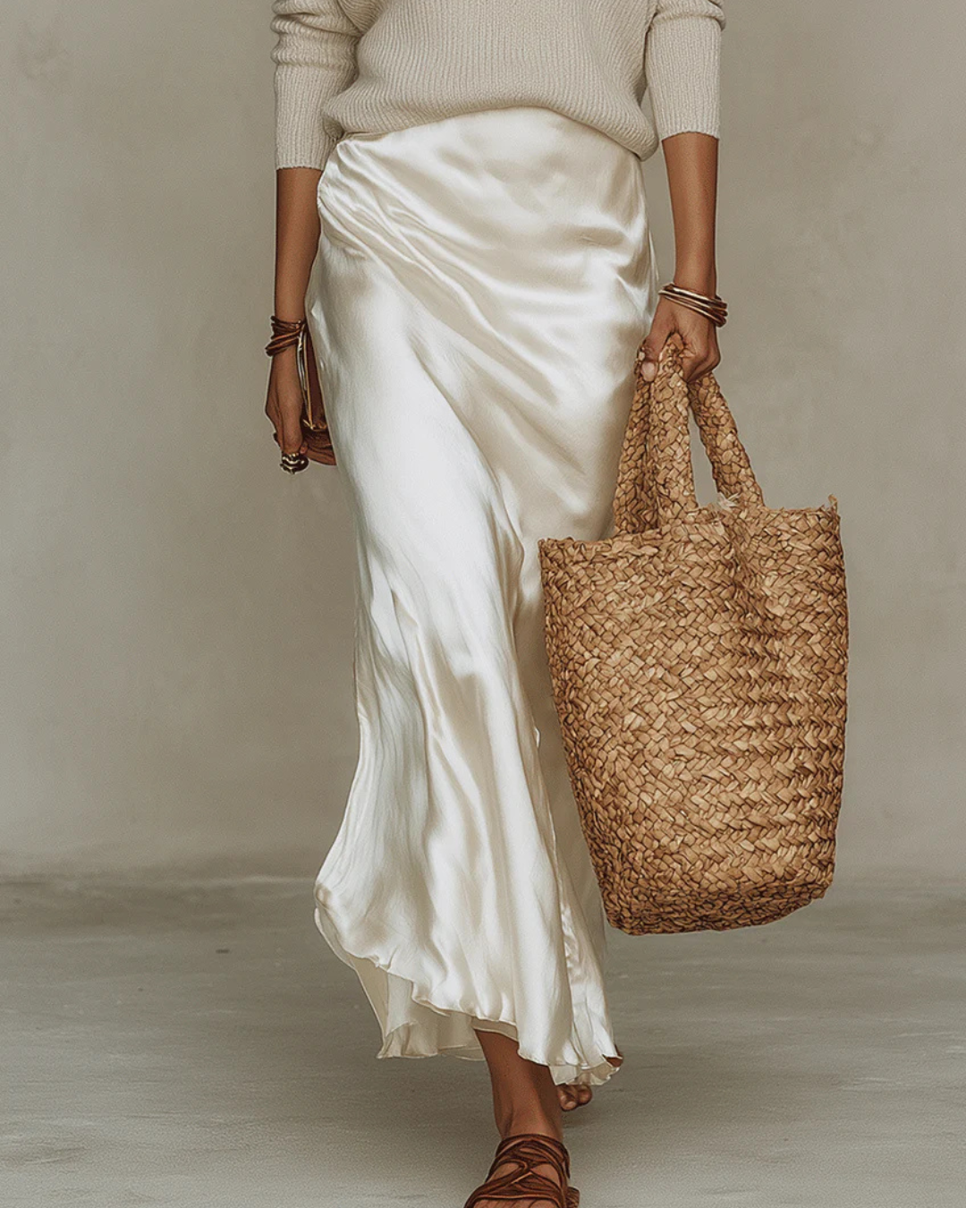 Duo Chic : Robe Midi et Pull Harmonisé