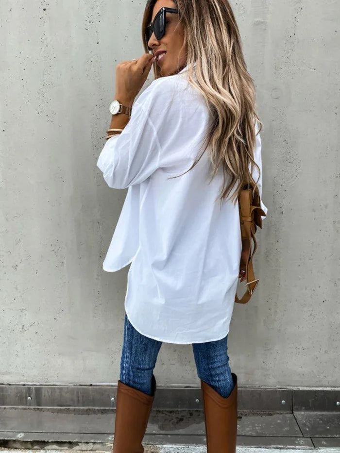 Leah | Chemise boutonnée décontractée
