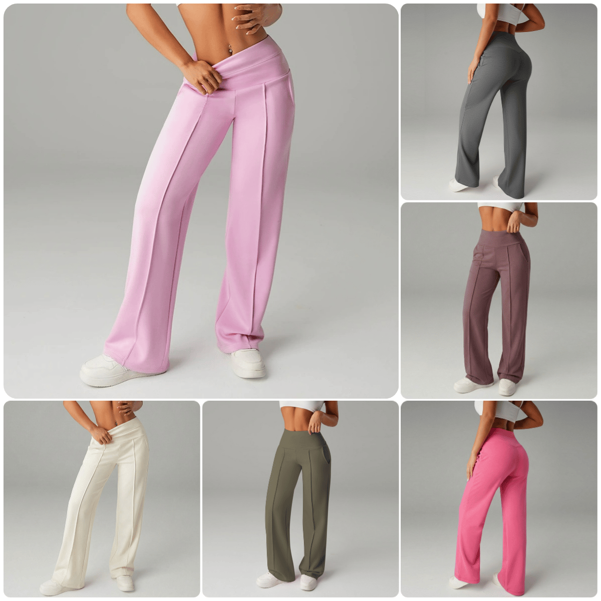 💗50% DI SCONTO💕Pantaloni Casual da Donna a Vita Alta e Gamba Larga
