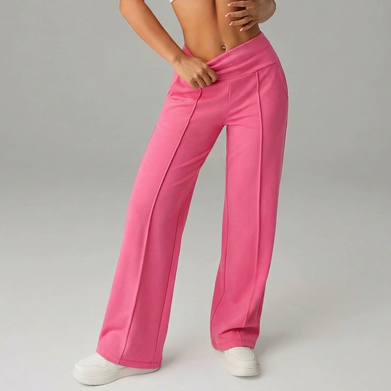 💗50% DI SCONTO💕Pantaloni Casual da Donna a Vita Alta e Gamba Larga