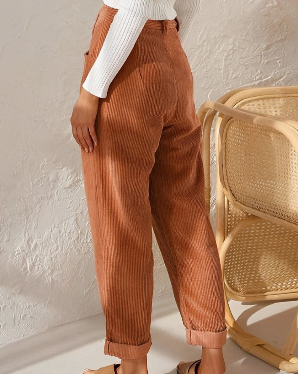 Jennifer | Pantalon élégant en velours côtelé