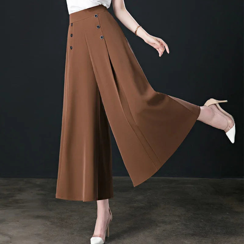 (50 % de rabais) Pantalon plissé à jambe large