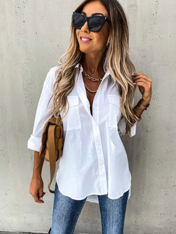 Leah | Chemise boutonnée décontractée