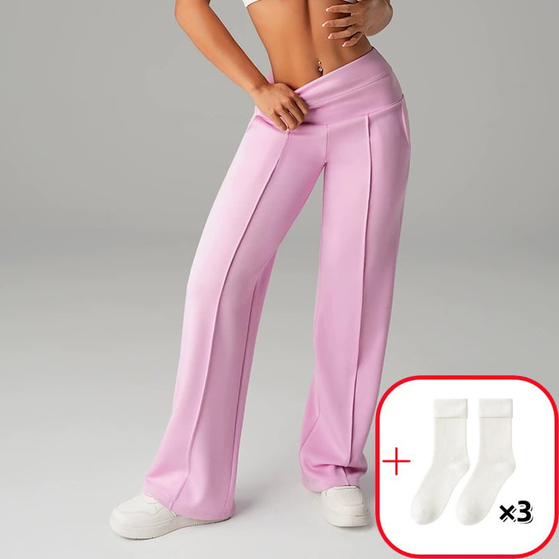 💗50% DI SCONTO💕Pantaloni Casual da Donna a Vita Alta e Gamba Larga