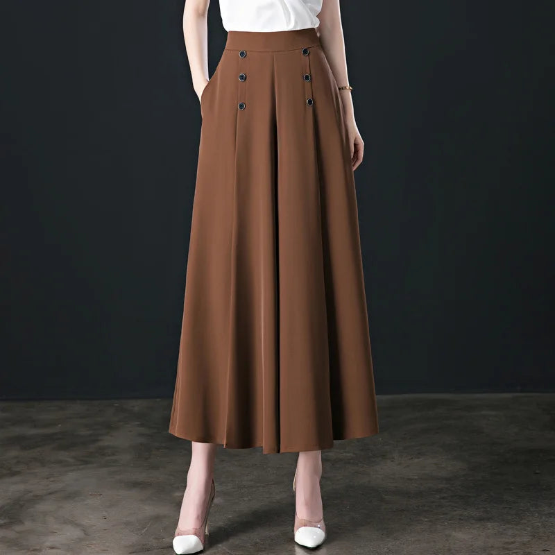 (50 % de rabais) Pantalon plissé à jambe large