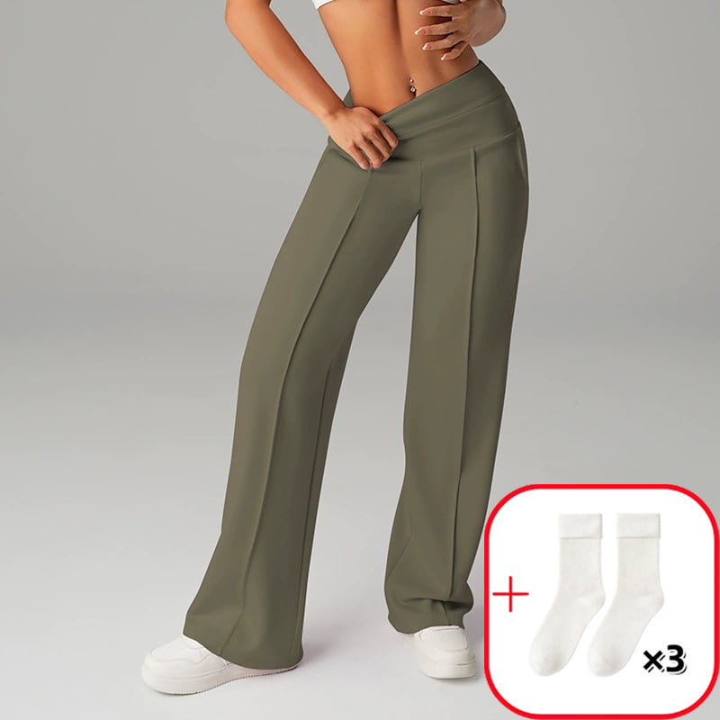 💗50% DI SCONTO💕Pantaloni Casual da Donna a Vita Alta e Gamba Larga