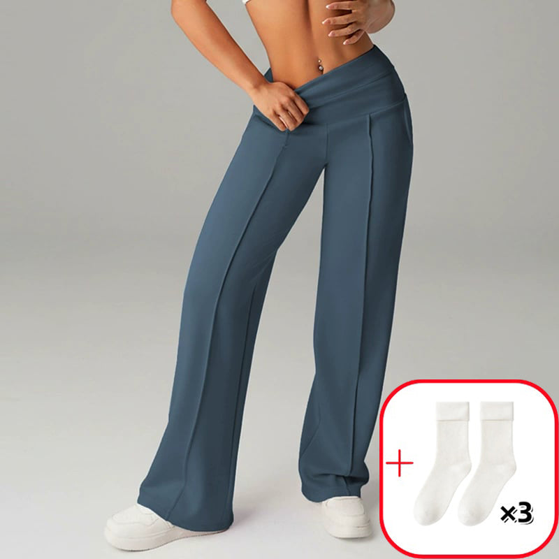 💗50% DI SCONTO💕Pantaloni Casual da Donna a Vita Alta e Gamba Larga