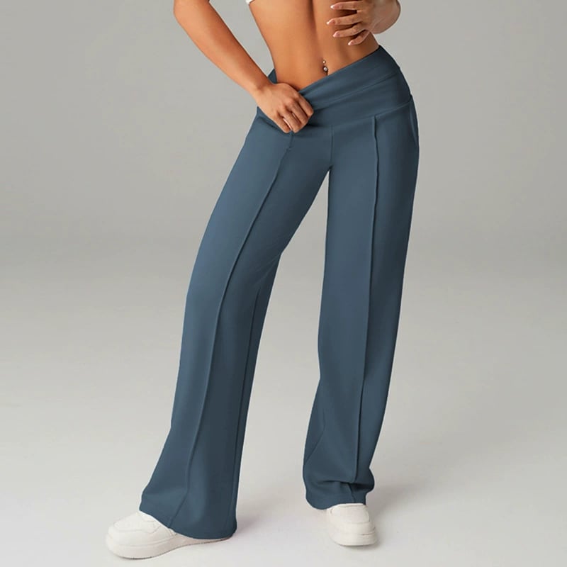 💗50% DI SCONTO💕Pantaloni Casual da Donna a Vita Alta e Gamba Larga