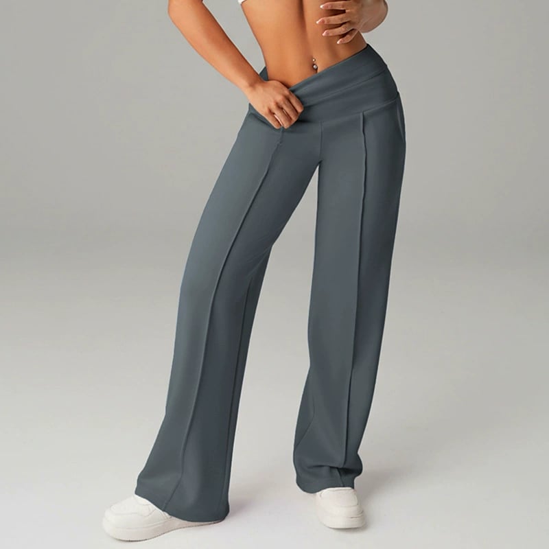 💗50% DI SCONTO💕Pantaloni Casual da Donna a Vita Alta e Gamba Larga