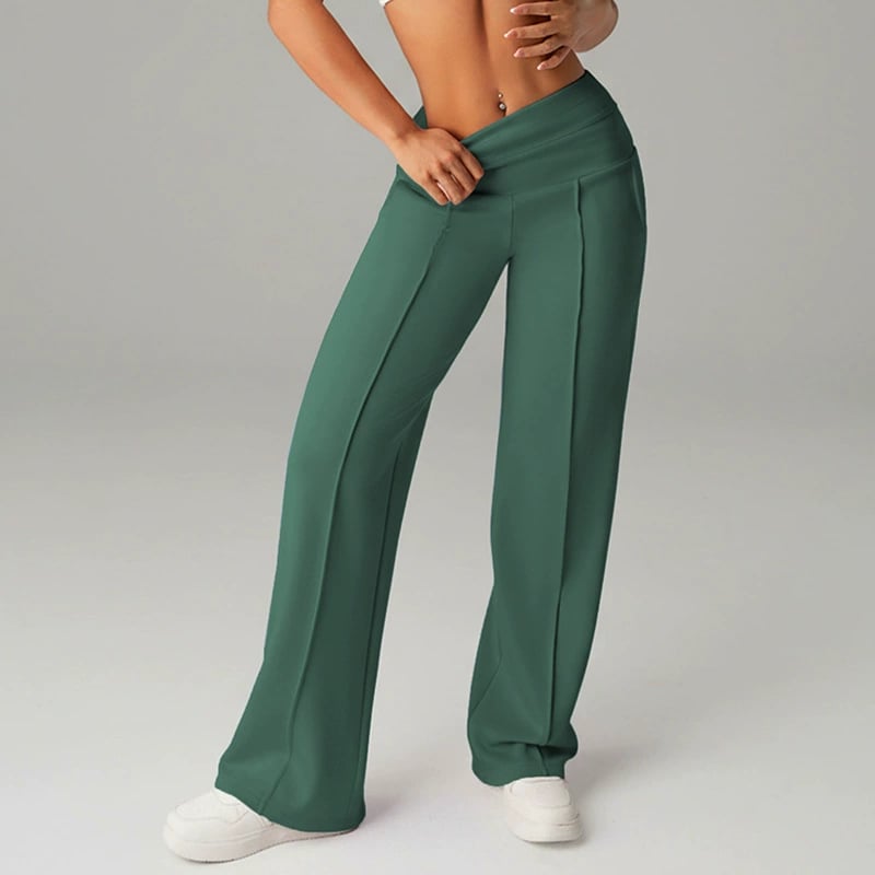 💗50% DI SCONTO💕Pantaloni Casual da Donna a Vita Alta e Gamba Larga