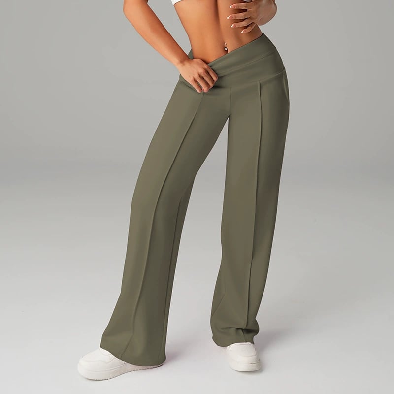 💗50% DI SCONTO💕Pantaloni Casual da Donna a Vita Alta e Gamba Larga